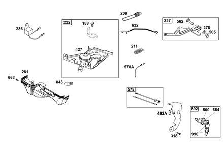 Part Location Diagram of 798803 Briggs and Stratton Bracket-Mounting